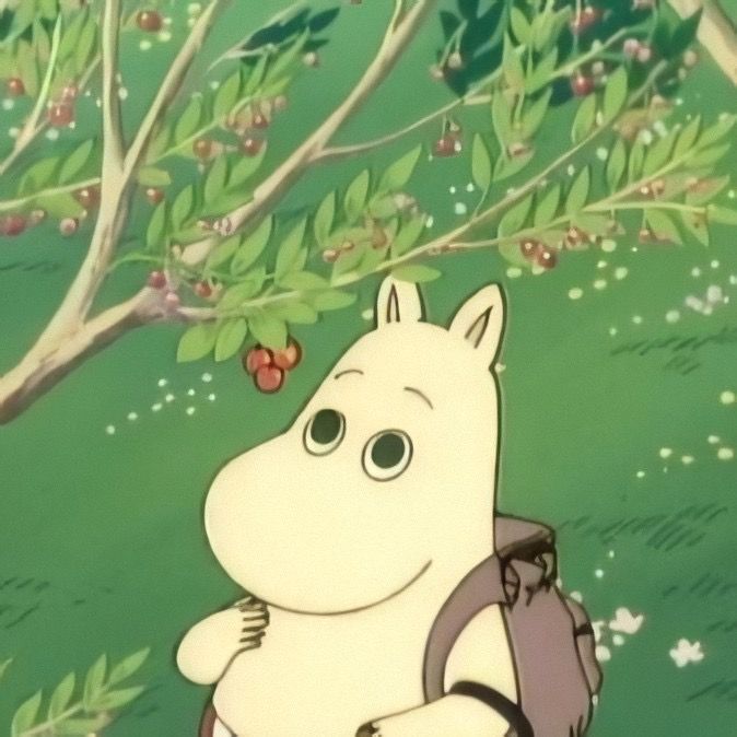 moomin with a backpack