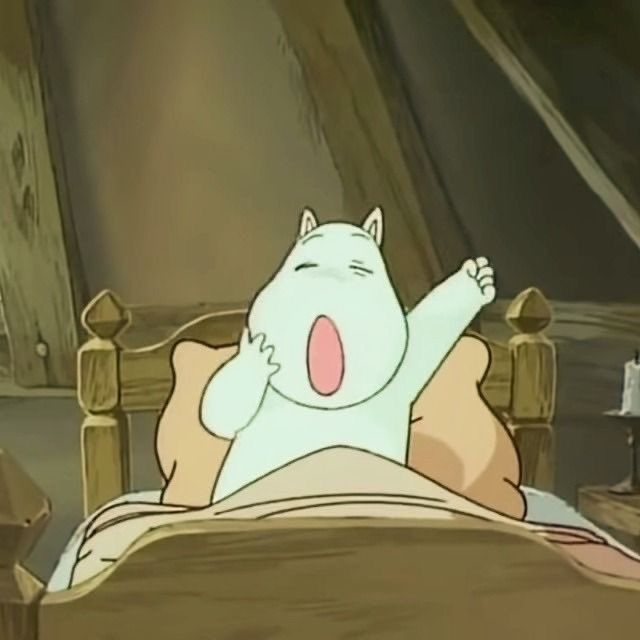 moomin yawning