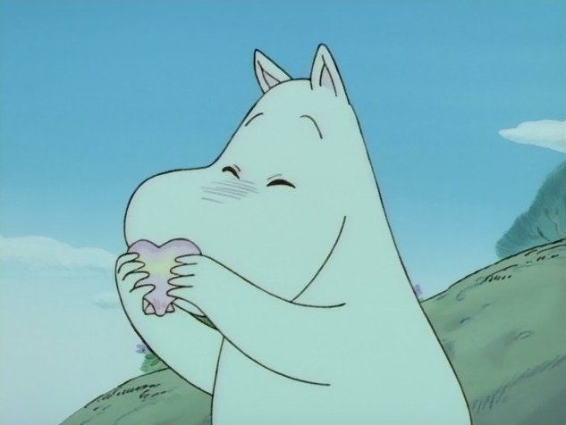 moomin with a heart